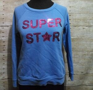 Basic editions blue super star sweatshirt
